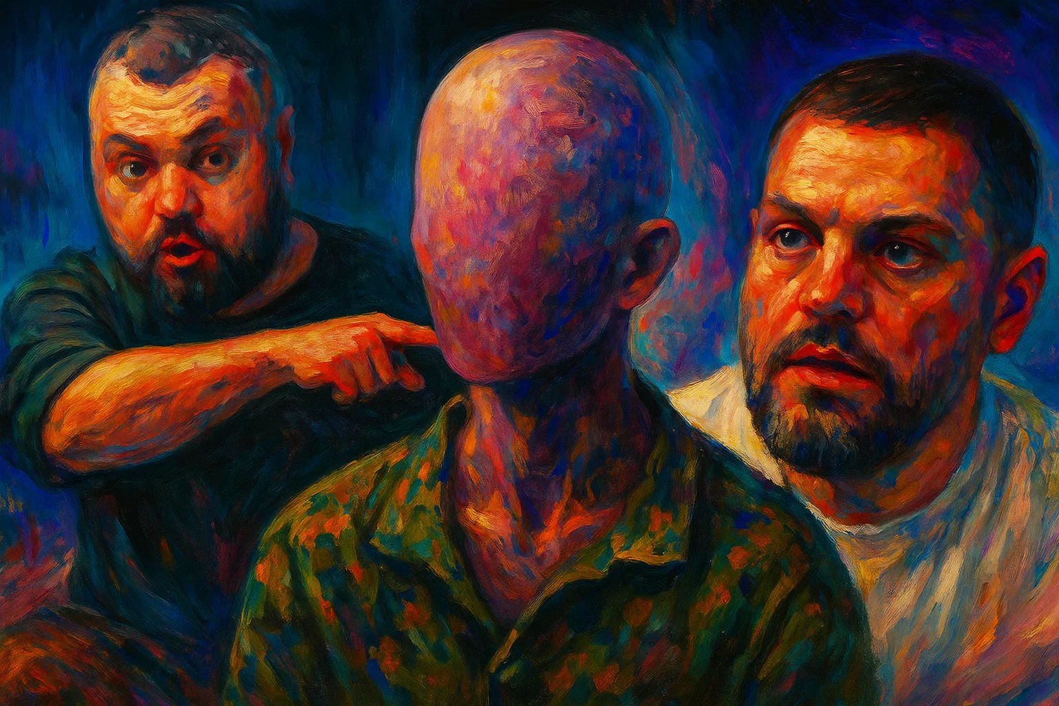 Иллюстрация: человек под прицелом обвинений