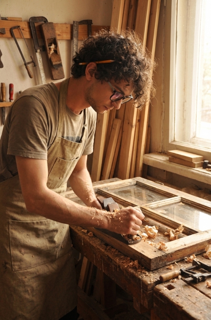 Snedker i værksted